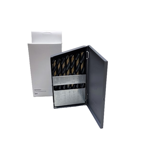 Eagle Cutting Tools 1/16-1/2X64THS 29 PIECE HIGH SPEED STEEL BLACK & GOLD DRILL METAL INDEX SET TAP50D29-I - main